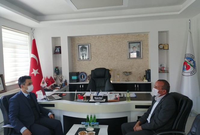 Kaymakam Erdoğan’dan Başkan Koçer’e ziyaret