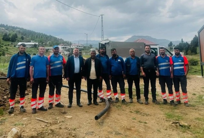 gölcük yaylası su hattı çalışması